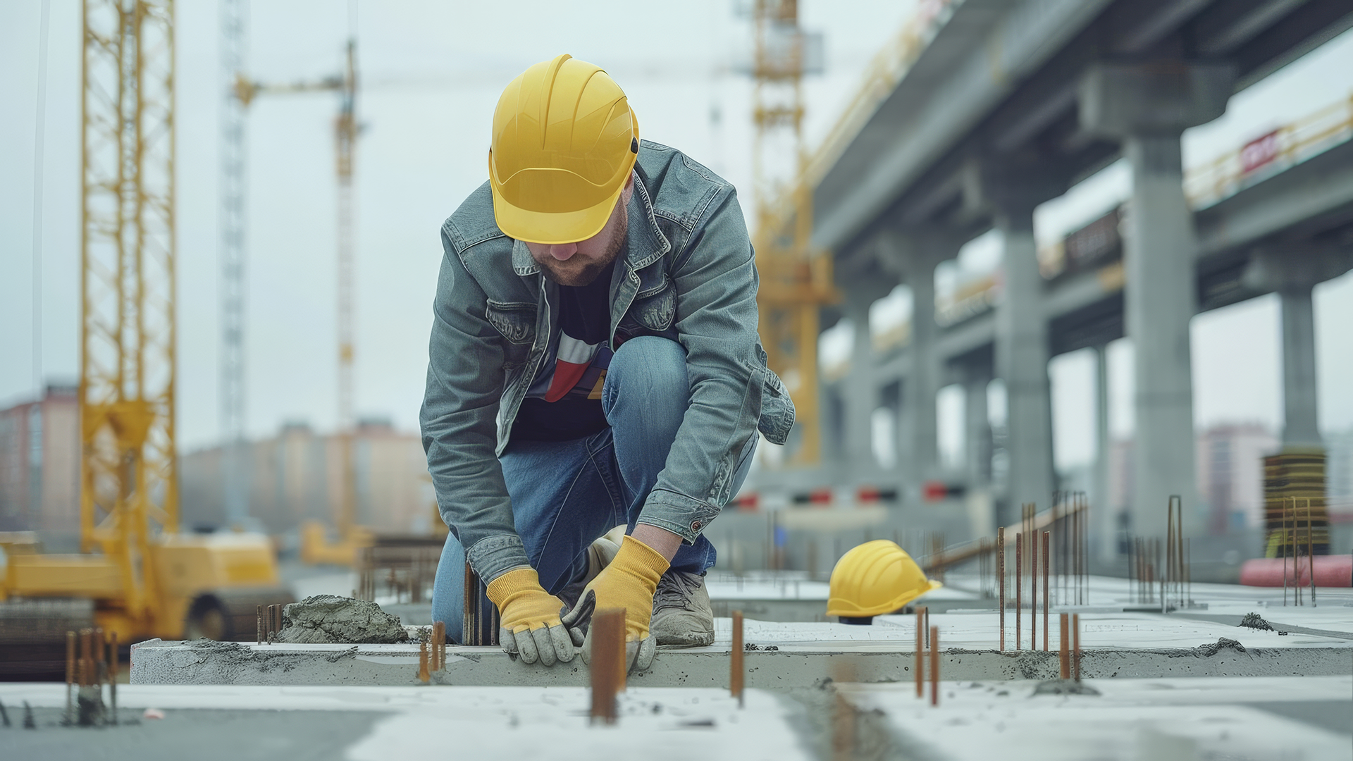 Fondo de construcción con efecto de escala